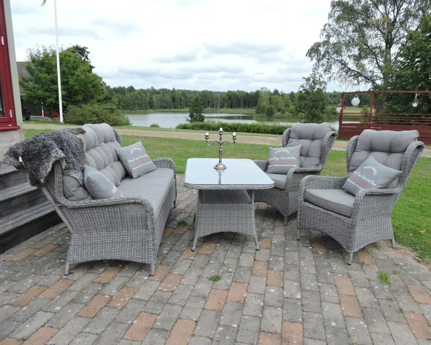 Ensemble de jardin Texel - Inclus des coussins