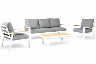 Canapé-Chaise en Aluminium – Blanc – SALTO LAND