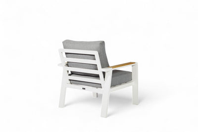 Canapé-Chaise en Aluminium – Blanc – SALTO LAND