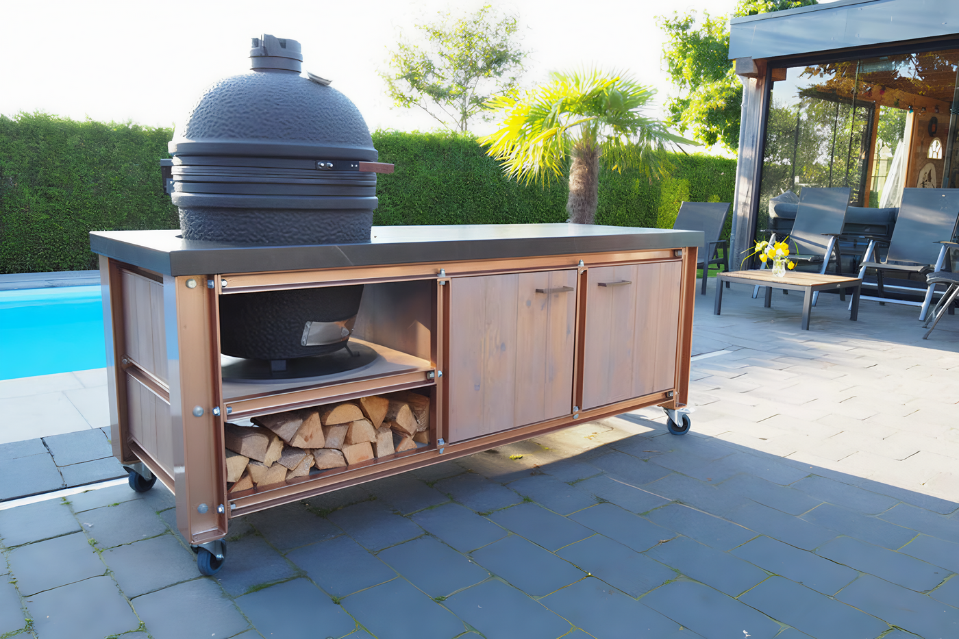 Grande cuisine extérieure Big Green Egg
