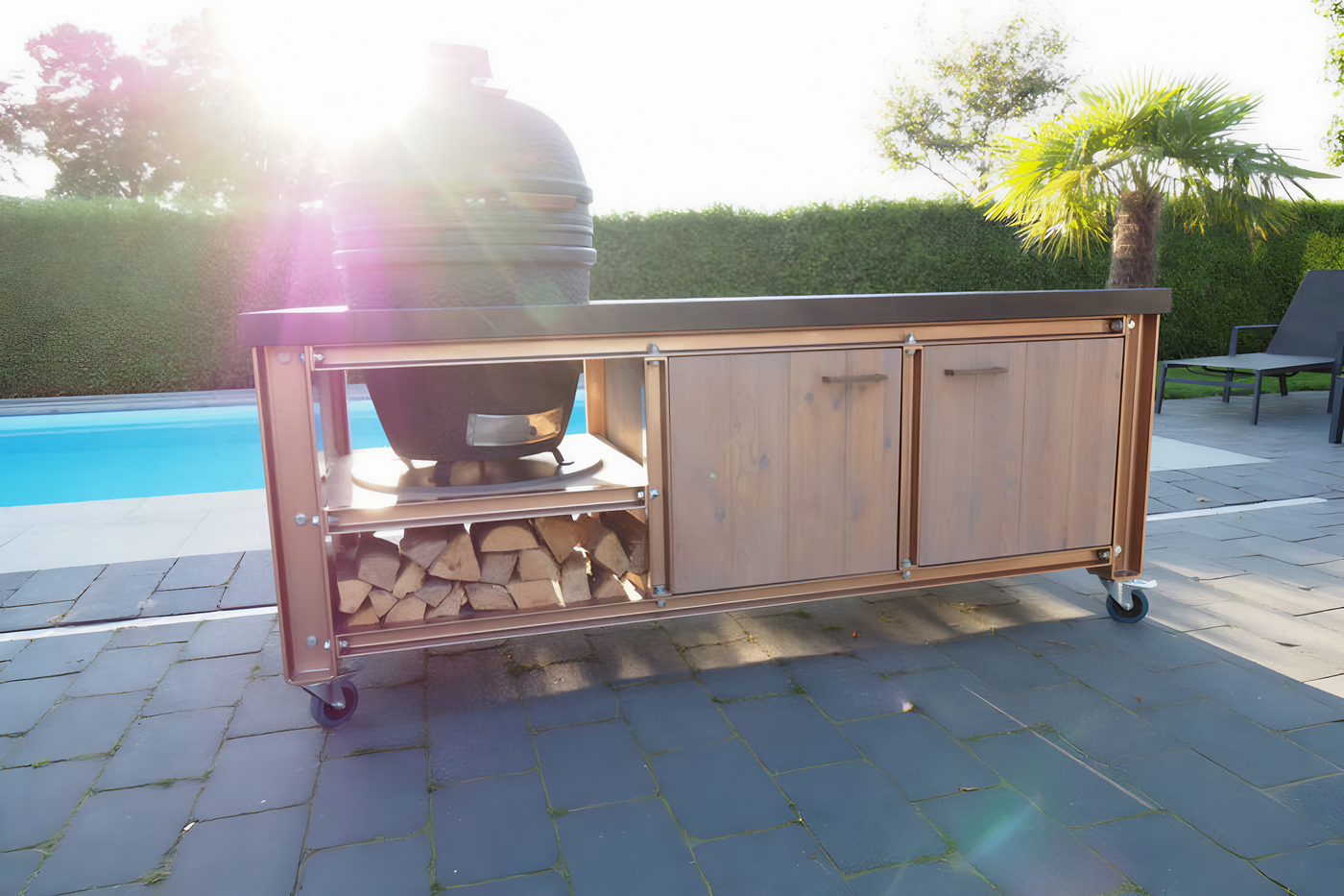 Grande cuisine extérieure Big Green Egg