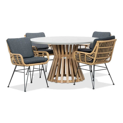 NOVA Ensemble de jardin 5 pièces (y compris le set de coussins)