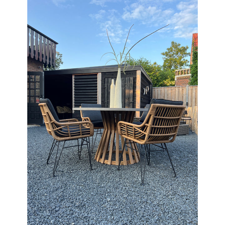 NOVA Ensemble de jardin 5 pièces (y compris le set de coussins)